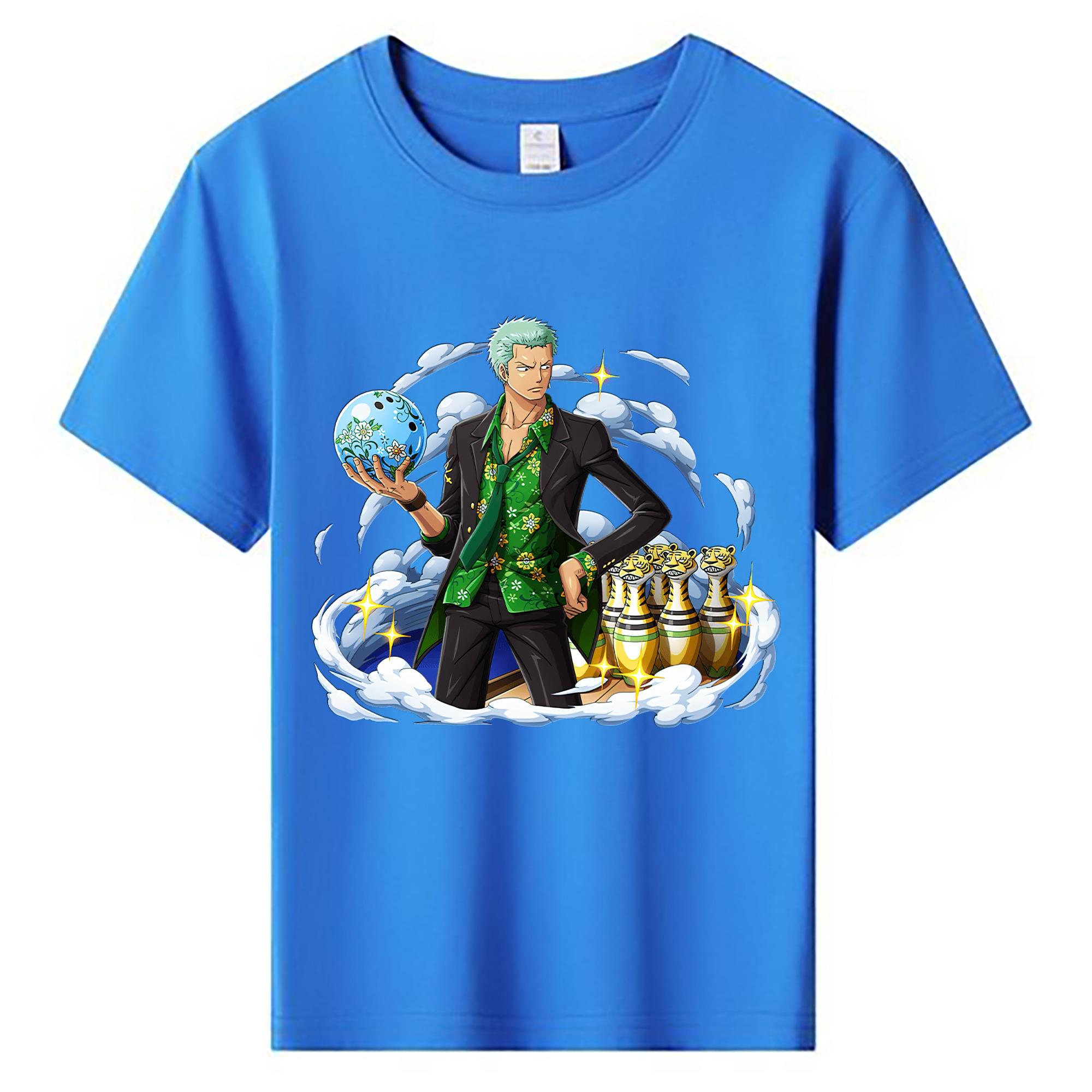 ワンピース ロロノア・ゾロ ONE PIECE Roronoa Zoro 綿100％キッズTシャツ（フロントプリント）
